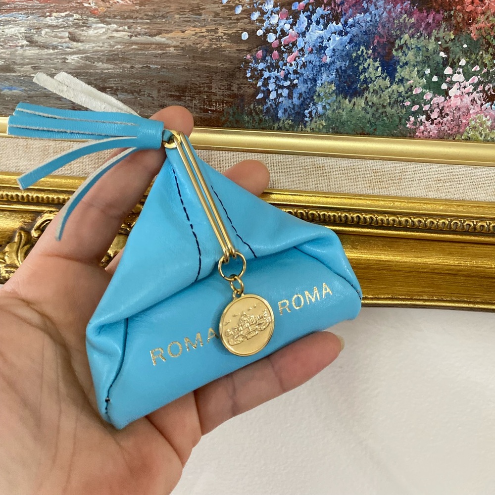 Firenze | Italian leather Trifold triangle coin purse